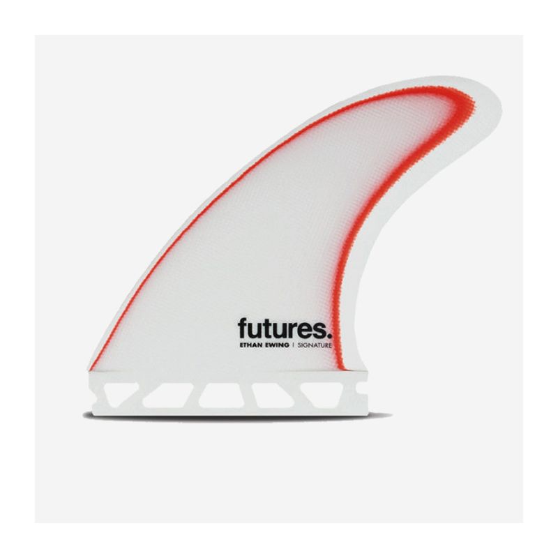 Dérives Thruster - Ethan Ewing Large Control Series fiberglass White & Red, FUTURES.