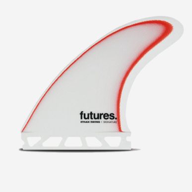 Dérives Thruster - Ethan Ewing Large Control Series fiberglass White & Red, FUTURES.