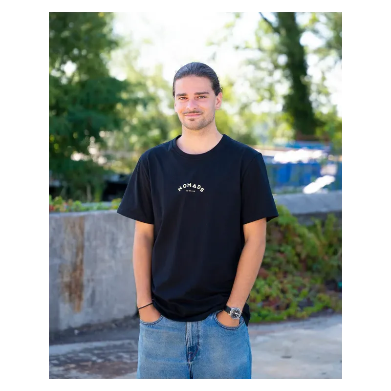 Tee-shirt Nomads Noir Surf 