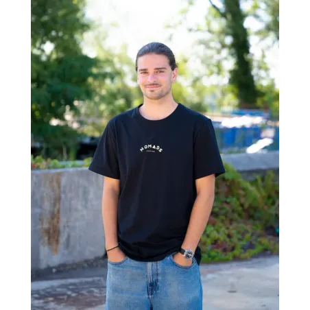 Tee-shirt Nomads Noir Surf 