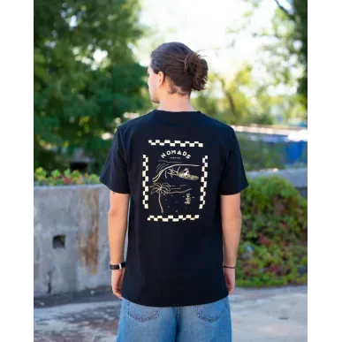 Tee-shirt Nomads Noir Surf 