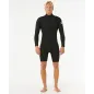 Shorty Rip Curl Dawn Patrol 2/2 Chest Zip Black Shorty Rip Curl Dawn Patrol 2/2 Chest Zip Black