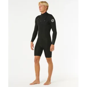 Shorty Rip Curl Dawn Patrol 2/2 Chest Zip Black 2026