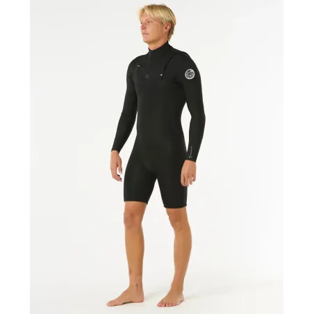 Shorty Rip Curl Dawn Patrol 2/2 Chest Zip Black 2026