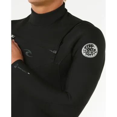 Shorty Rip Curl Dawn Patrol 2/2 Chest Zip Black 2025