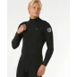 Shorty Rip Curl Dawn Patrol 2/2 Chest Zip Black Shorty Rip Curl Dawn Patrol 2/2 Chest Zip Black