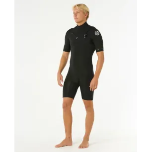 Shorty Rip Curl - Dawn Patrol 2/2 Front Zip - Black 2026