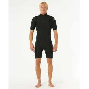 Shorty Rip Curl - Dawn Patrol 2/2 Front Zip - Black 2025