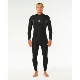 Combinaison Rip Curl -Dawn Patrol 3/2 ChestZip - Black 2026