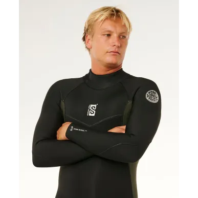 Combinaison Rip Curl -Dawn Patrol 3/2 ChestZip - Black 2026