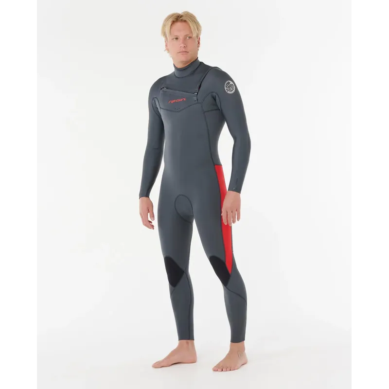 Combinaison Rip Curl - Dawn Patrol Pro 3/2 Zip poitrine Gris