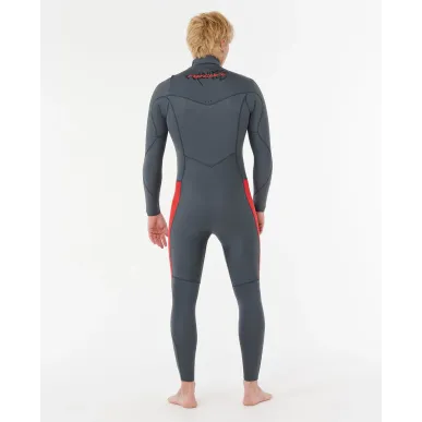 Combinaison Rip Curl - Dawn Patrol3/2 Zip poitrine Gris