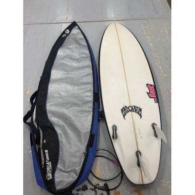 Surf Mayhem Lost Driver 5'10 + Dérives + Housse + leash